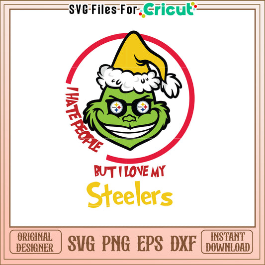 Pittsburgh Steelers Grinch SVG Design