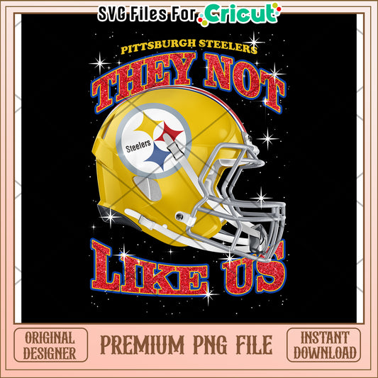Pittsburgh Steelers Helmet Design, Perfect for Cricut Projects