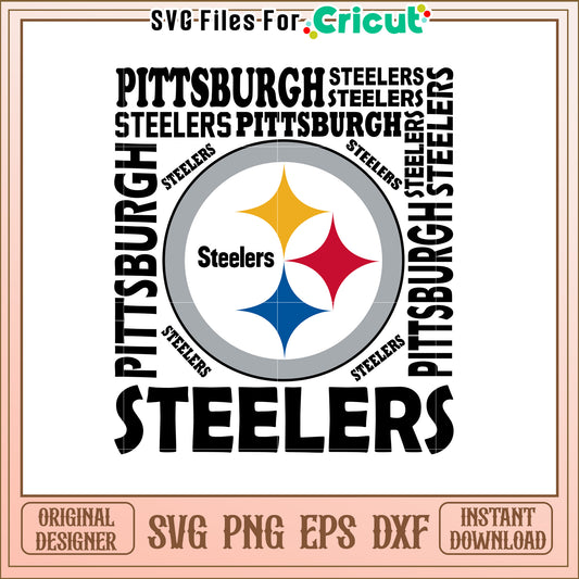 Pittsburgh Steelers Logo SVG Design