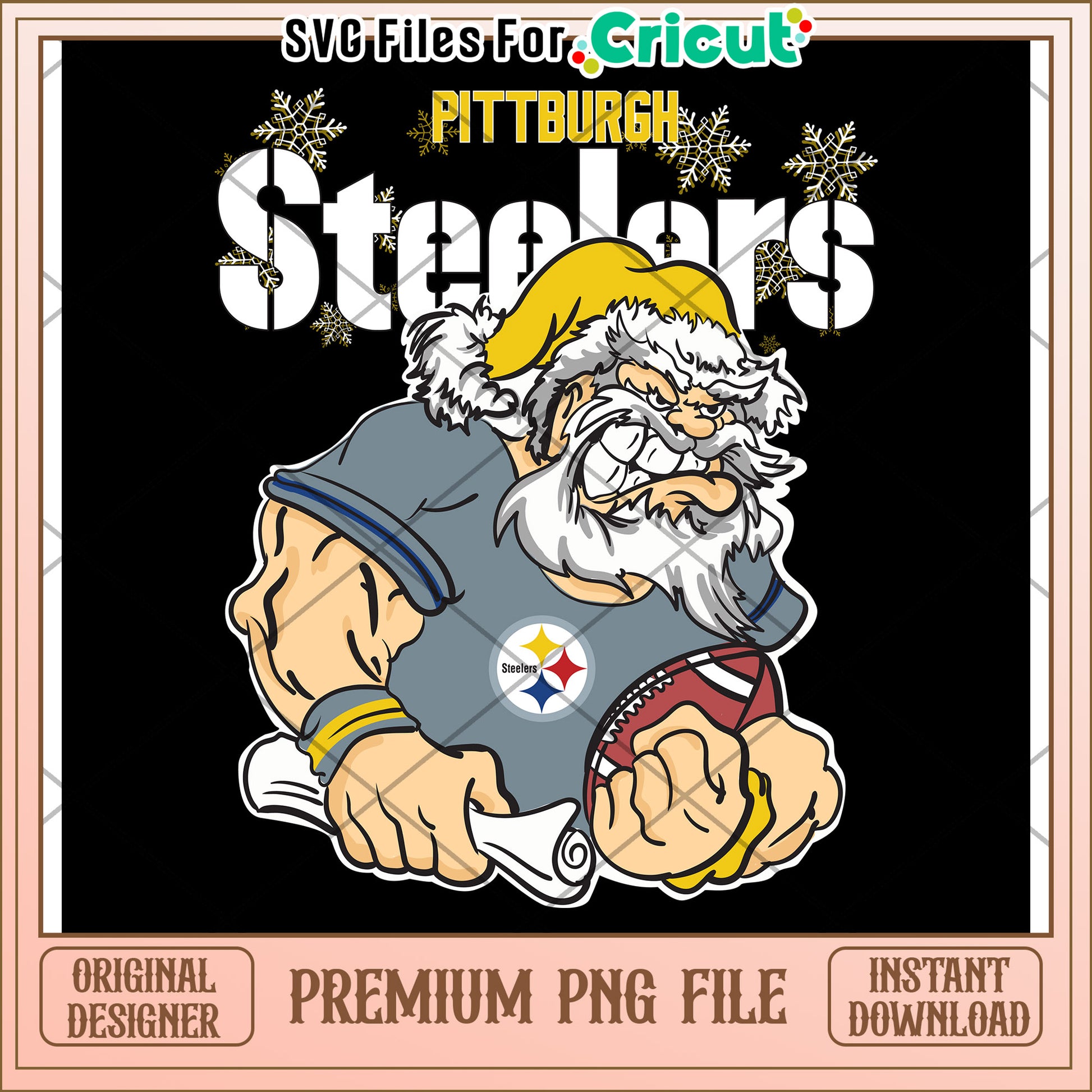 Pittsburgh Steelers PNG Design for Cricut, Instant Download Available