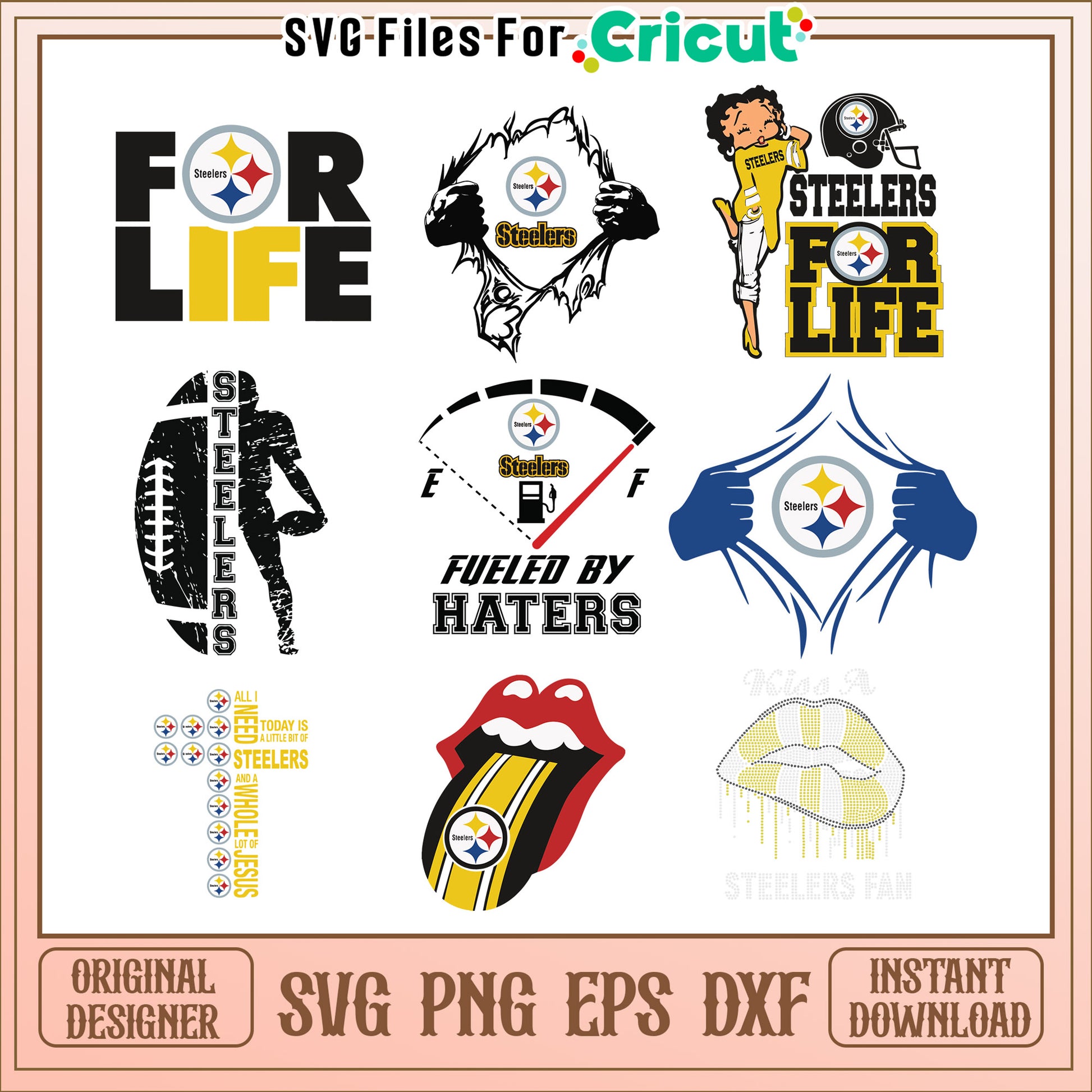 Pittsburgh Steelers SVG Bundle Instant Download