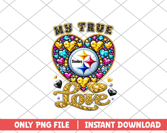 Pittsburgh Steelers my true love png, Pittsburgh Steelers png