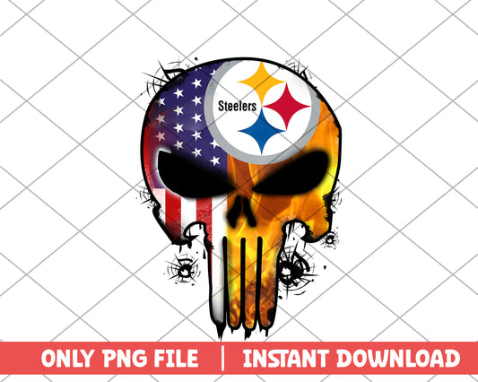 Pittsburgh Steelers punisher png, Pittsburgh Steelers png