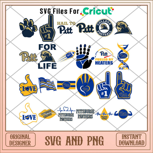 Pitts panthers svg, Pitts panthers svg bundle, NCAA svg