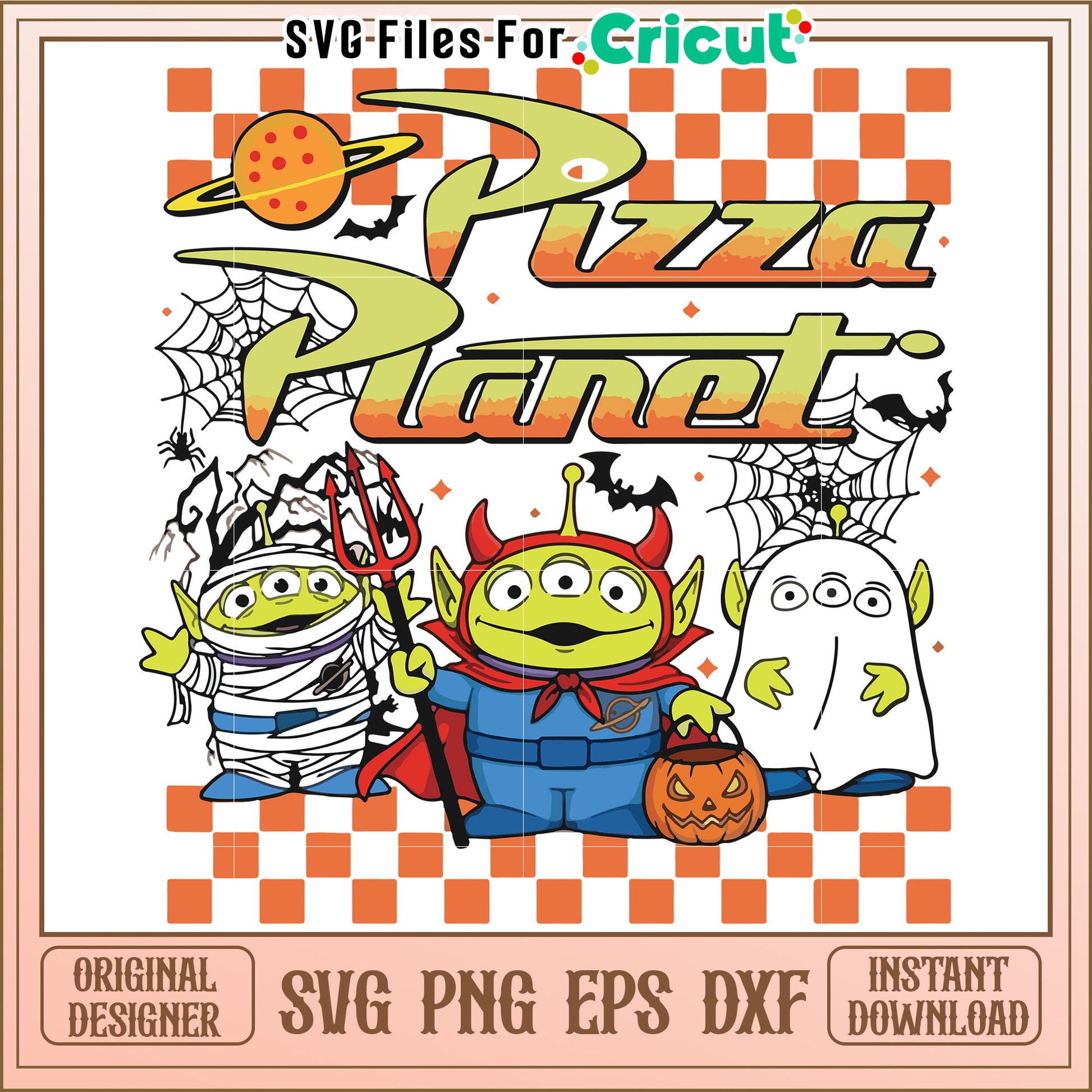 Pizza planet toy  story svg, halloween candy svg, trick or treat svg