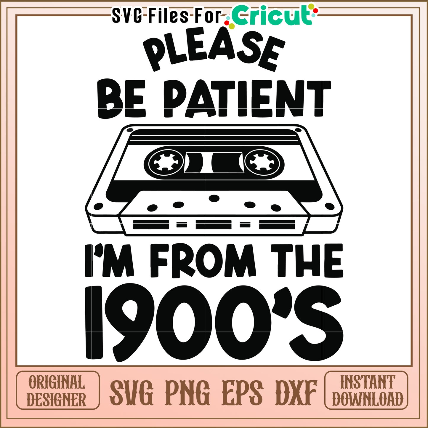 Please patient I'm from the 1900s svg, halloween design svg, spooky season svg
