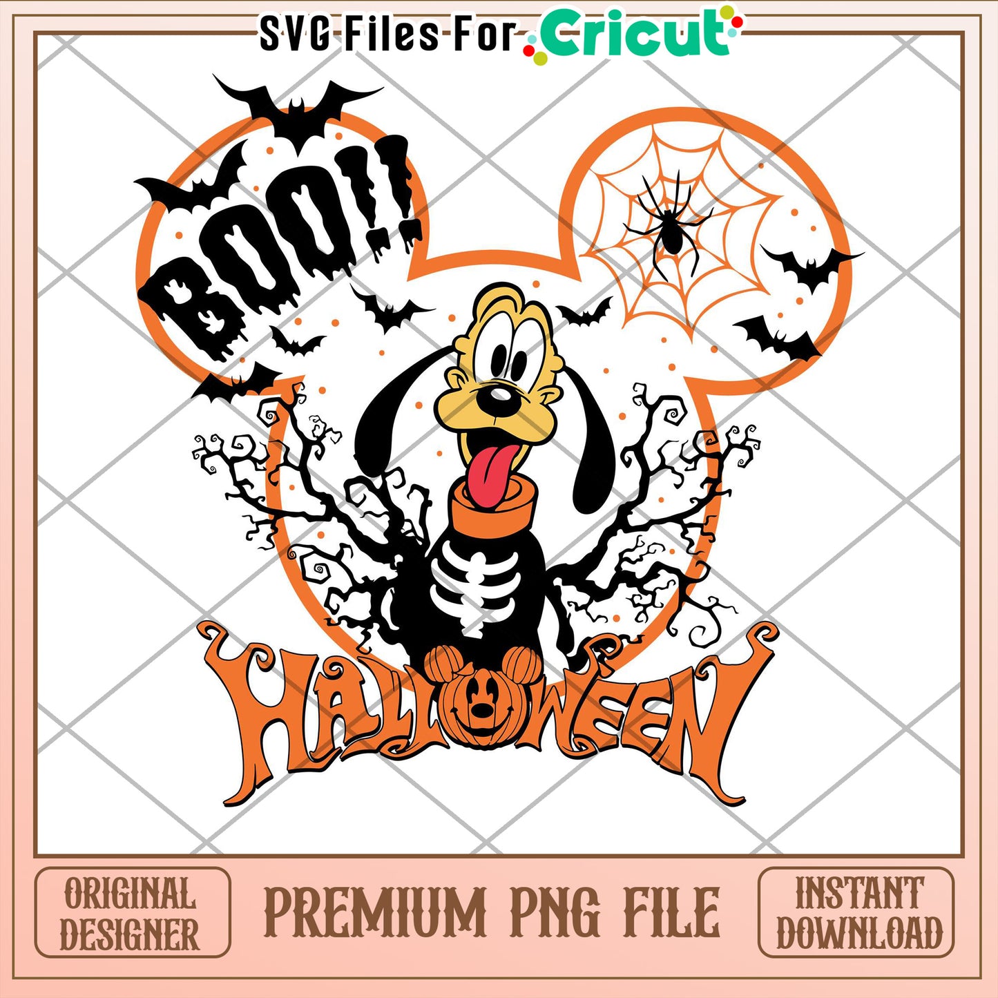 Pluto Halloween PNG Cricut Design