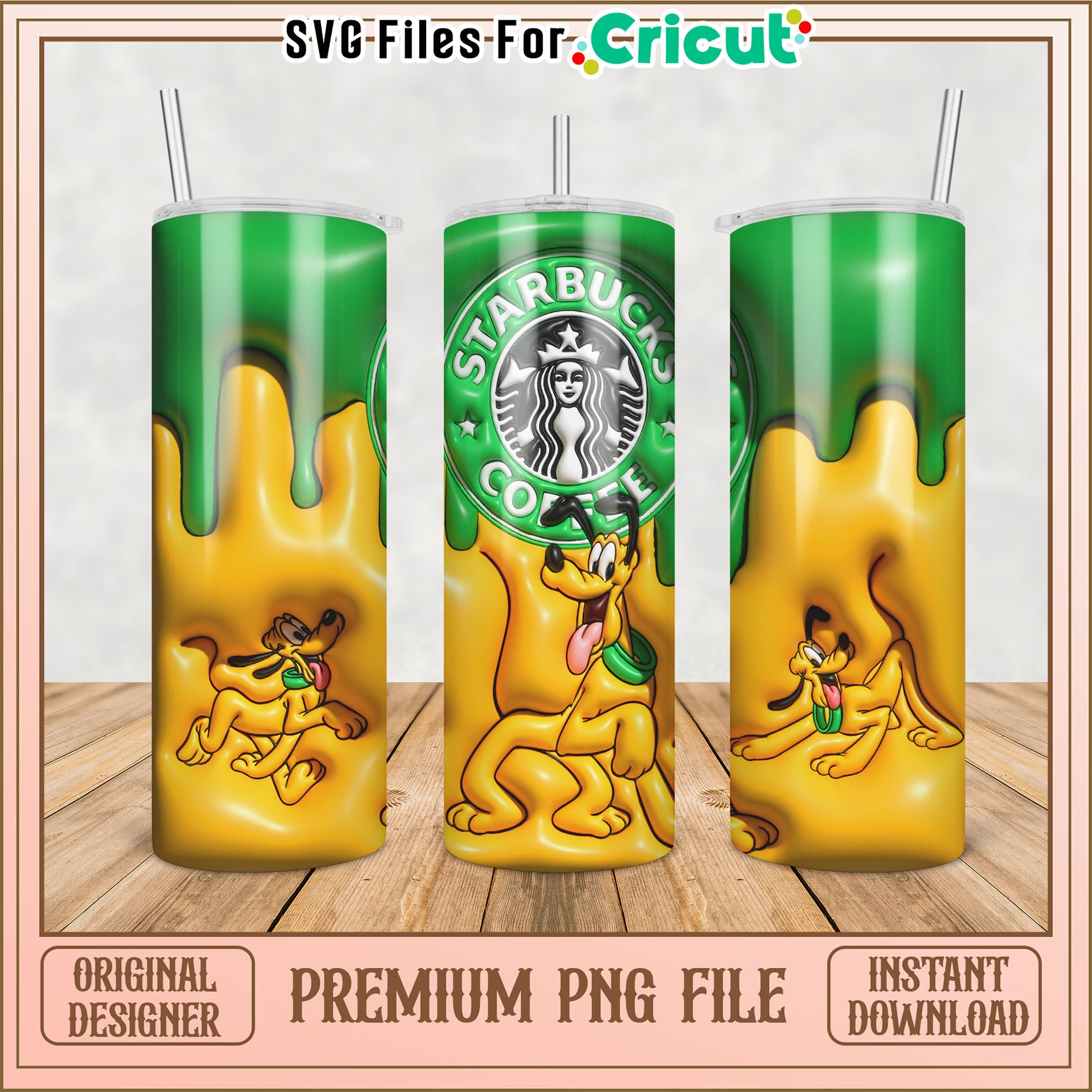 Pluto Starbucks Tumbler PNG