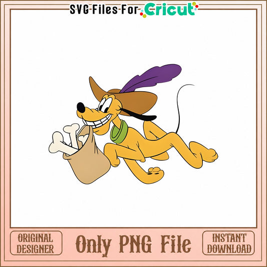 Pluto Disney PNG, Mickey Mouse Dog PNG, Cricut PNG File