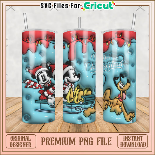 Pluto and friends tumbler png, disney cartoons png, disneyland png