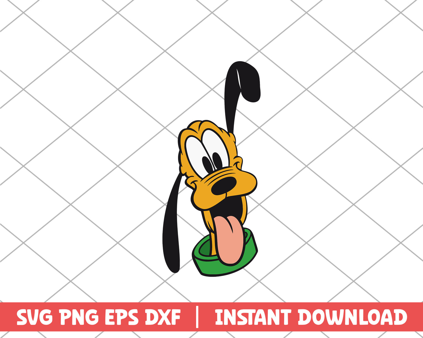 Pluto character disney svg