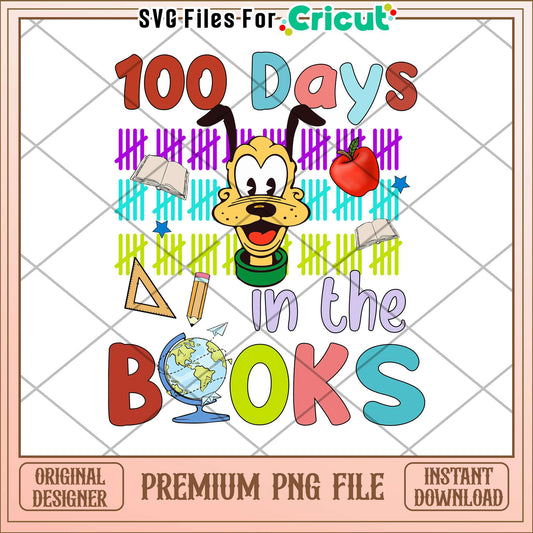 Pluto dog 100 days in the book png, disney school png