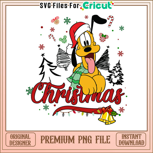 Pluto dog christmas the bell png​, pluto meme png, pluto dog png