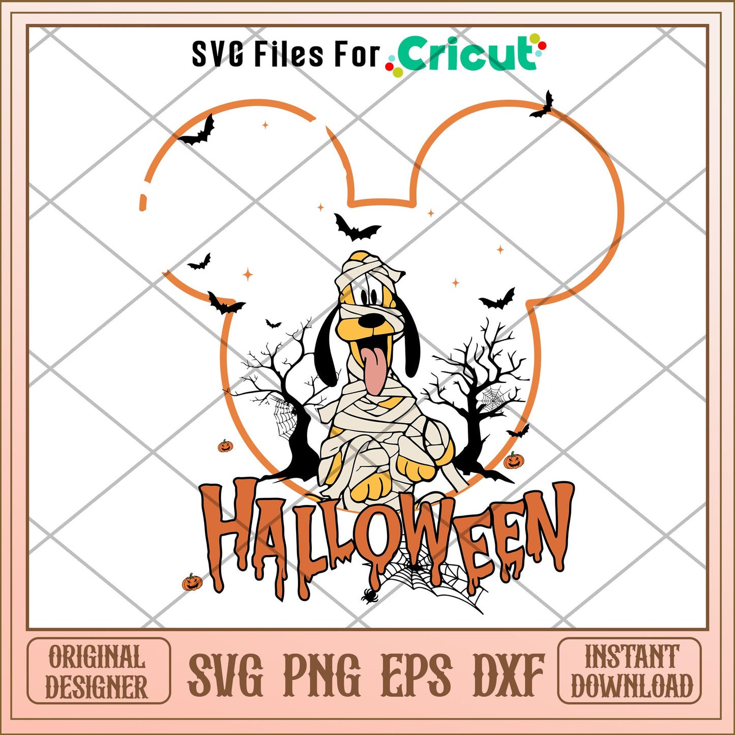 Pluto dog mummy  Halloween svg, Disney characters svg, Digital Download