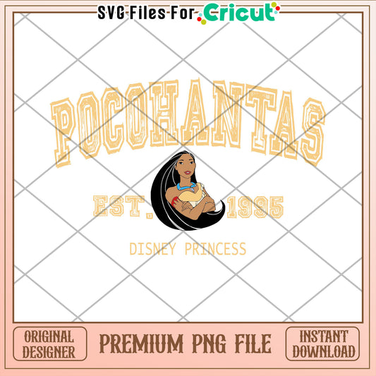 Pocahontas PNG Disney Princess 1995 Design