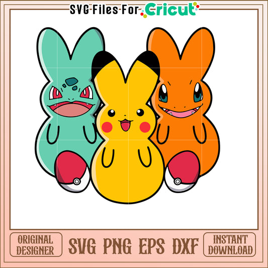 Pokemon Peeps SVG Cut File