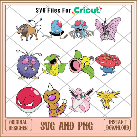 Pokemon powerful friends svg bundle, Pokemon anime bundle - Svgfileforcricut