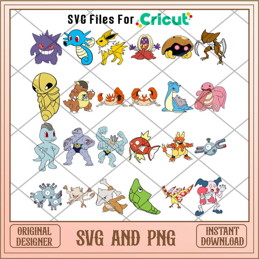 Powerful Pokemon svg bundle, Pokemon bundle - Svgfileforcricut