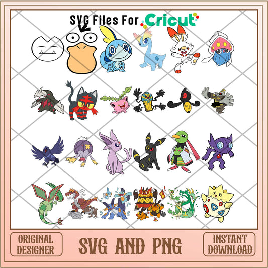 Pokemon cartoon movie svg bundle, Pokemon bundle - Svgfileforcricut