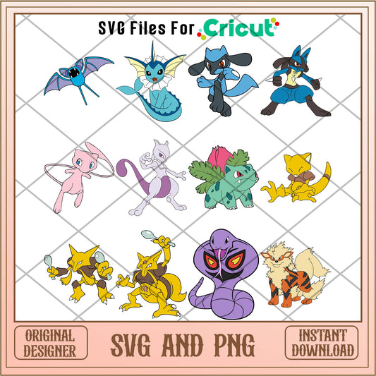 Pokemon cartoon svg bundle, Pokemon friends svg bundle - Svgfileforcricut