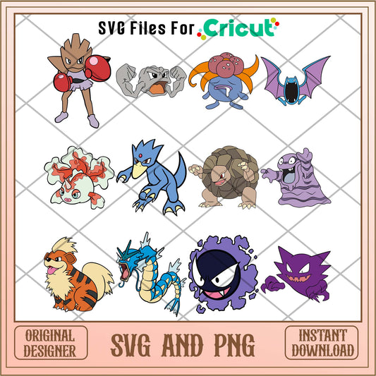 Pokemon cute svg bundle, Pikachu friends svg bundle - Svgfileforcricut