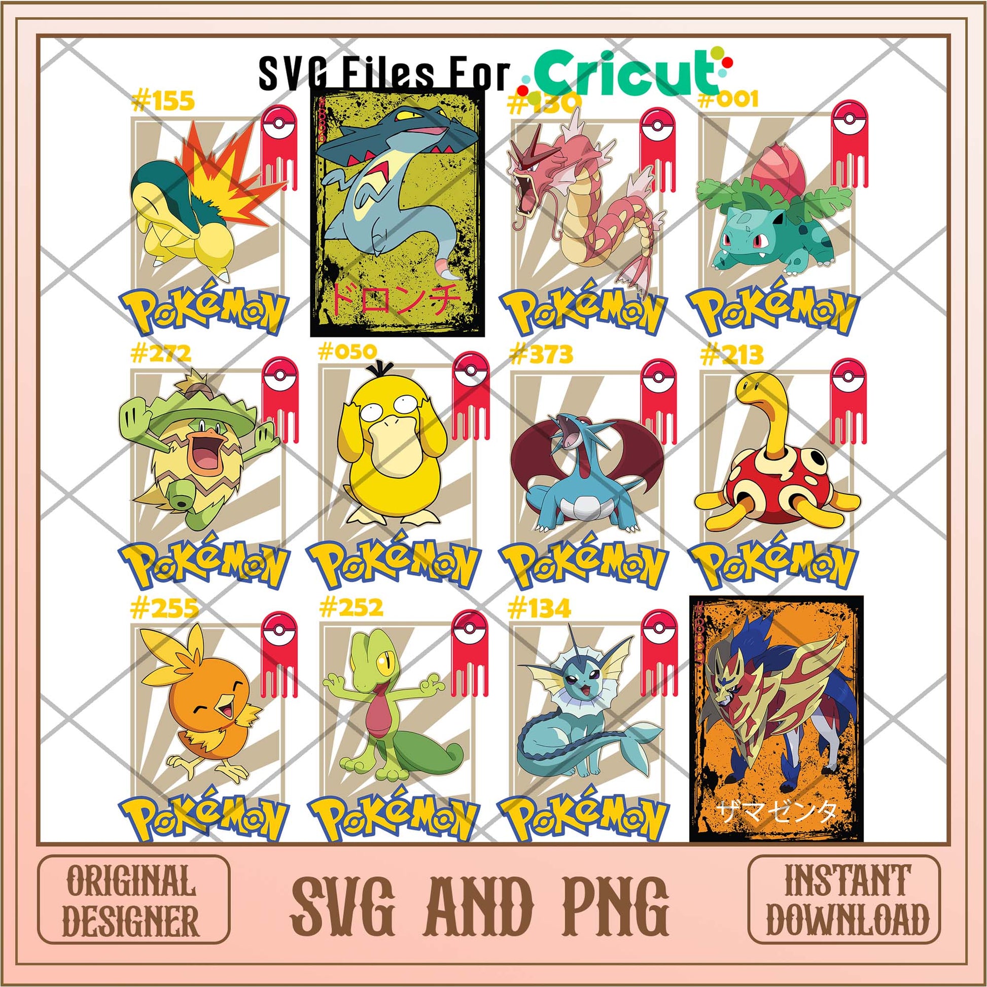 Anime Pokemon svg, Pokemon characters cards bundle - Svgfileforcricut