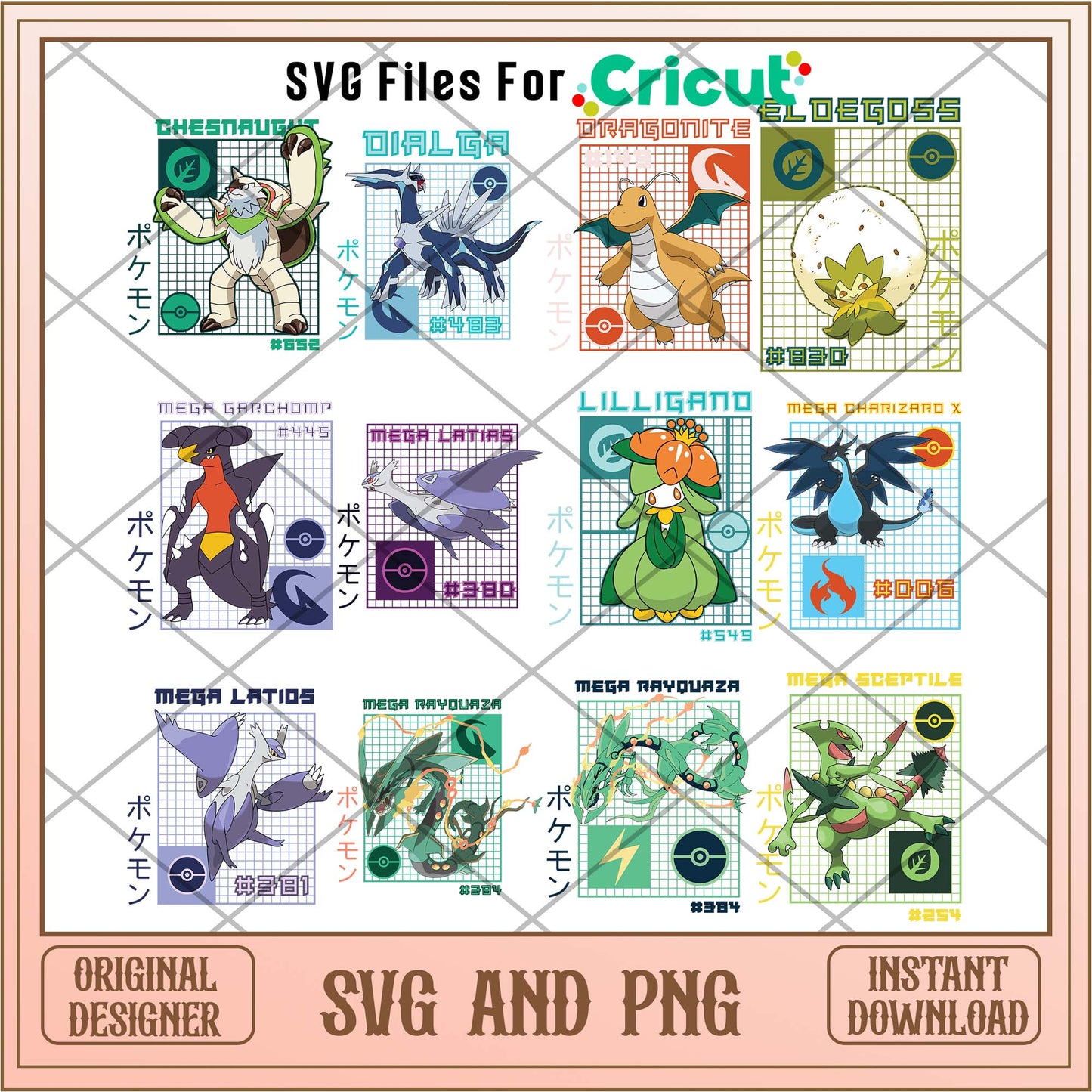 Pokemon characters svg, Pokemon cards bundle - Svgfileforcricut