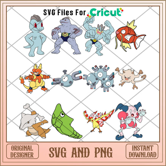 Pokemon Japanese movie svg bundle, Pokemon svg bundle - Svgfileforcricut