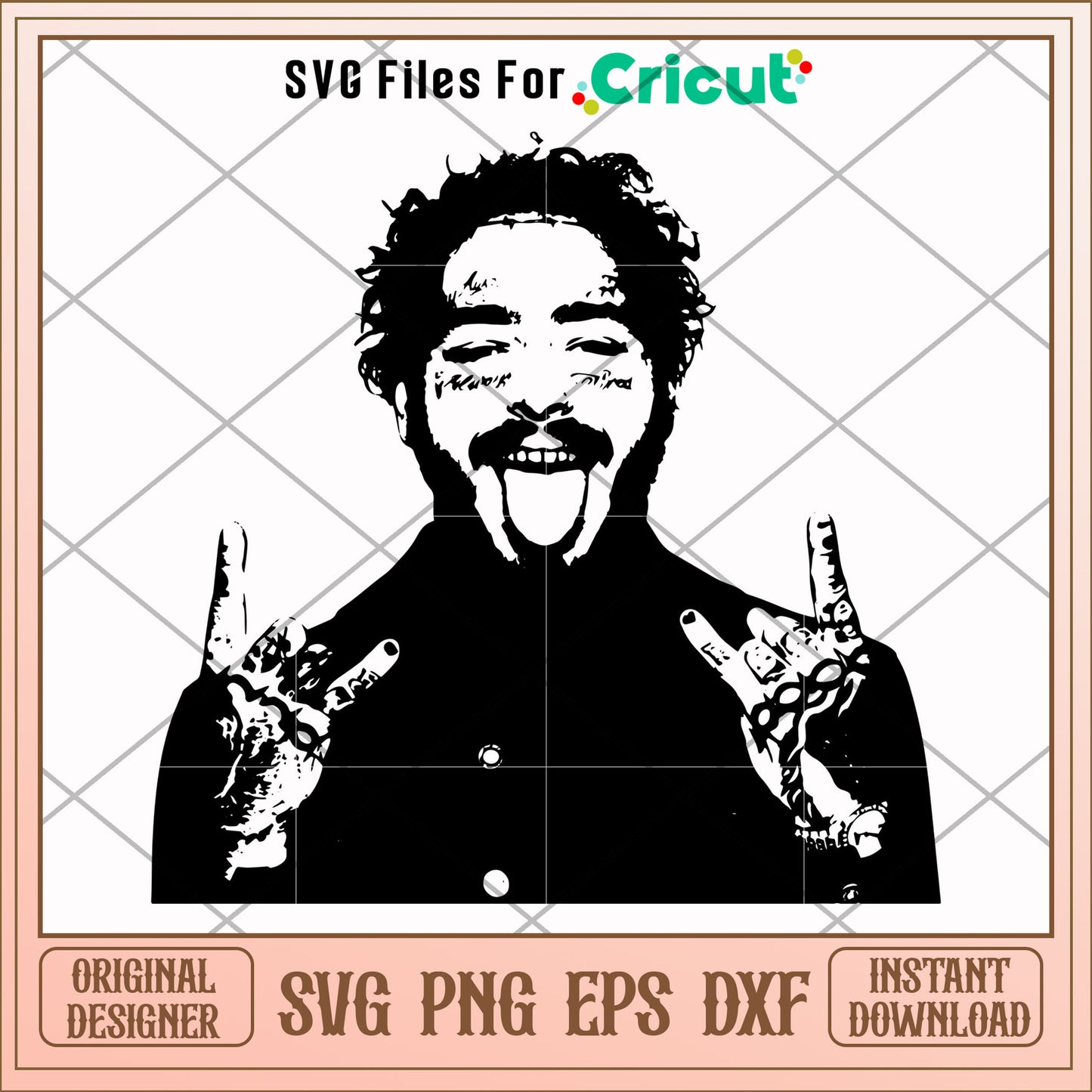 Post Malone Face Plaque svg, Post Malone svg, other svg 