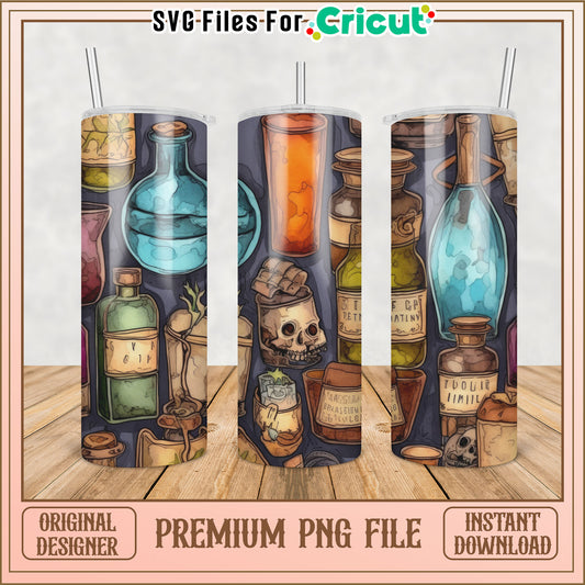 Potion Tumbler PNG Sublimation Design