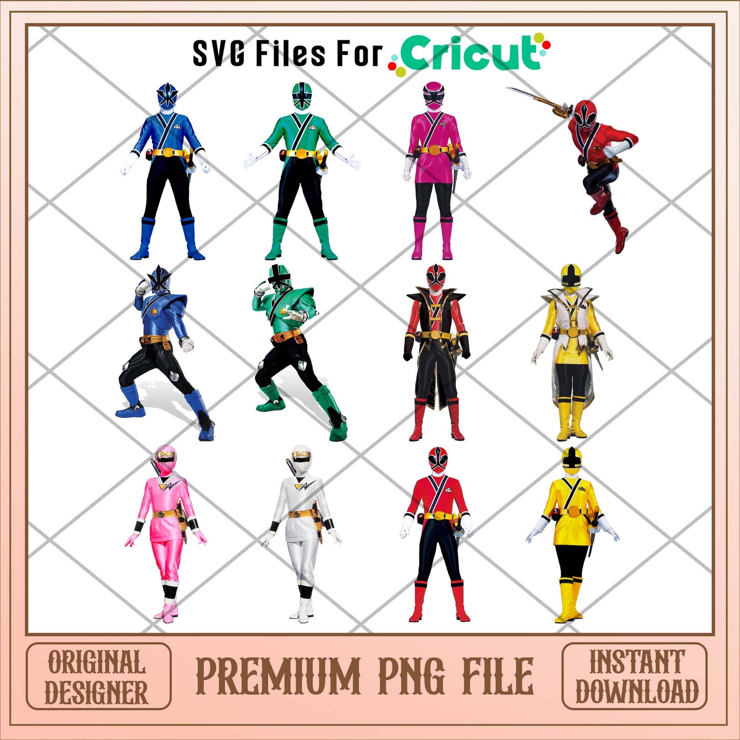 Power Rangers Samurai png bundle 