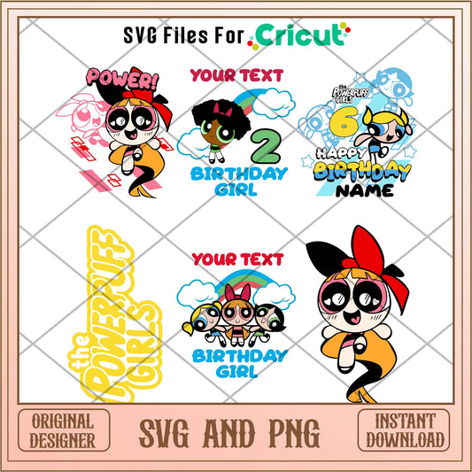 Powerpuff girls cartoon png bundle