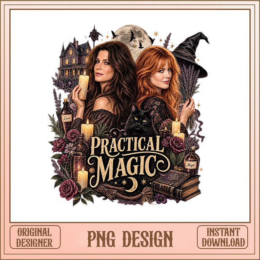 Practical Magic Witch Sisters PNG, Halloween Witches PNG, Movie PNG