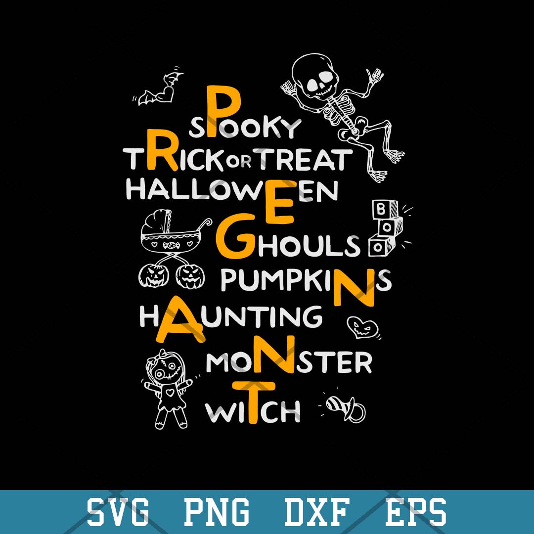 Pregnancy Announcement For Halloween Svg, Halloween Svg-Svgfilesforcricut