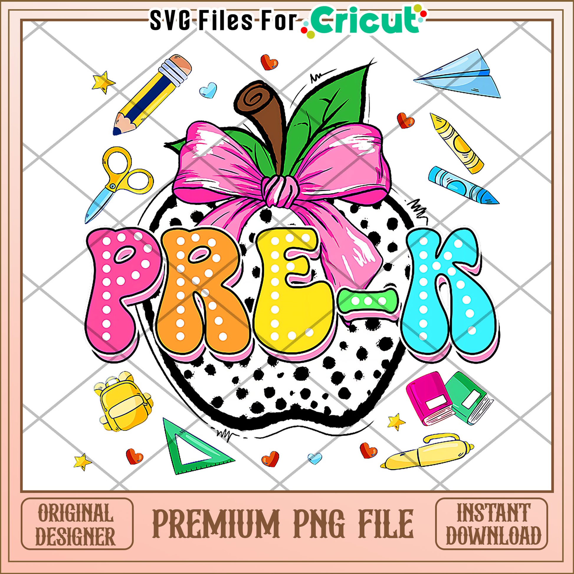 Pre k design png, back to school quote png, cute student png