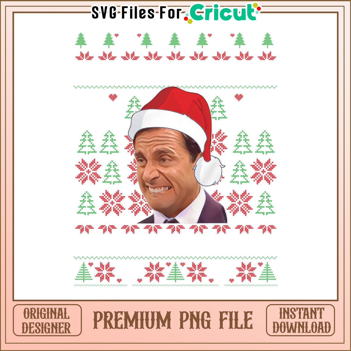 Premium Christmas PNG File for Cricut Designs, Instant Download Available