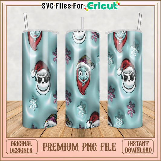 Premium Christmas Tumbler PNG Design for Cricut Projects Download