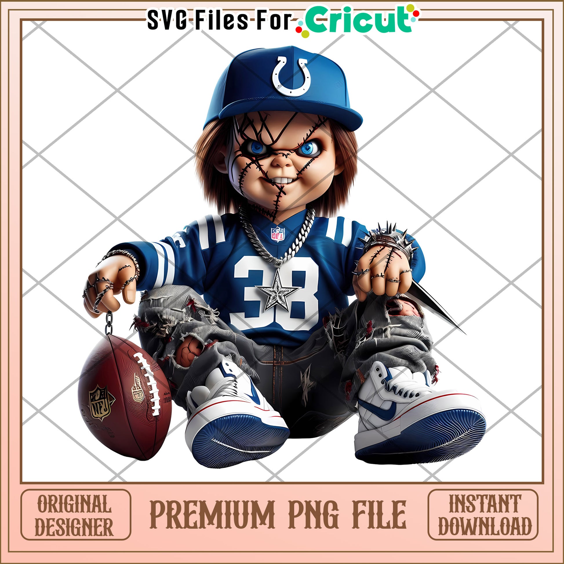 Premium Chucky Doll PNG File for Cricut, Instant Download Design