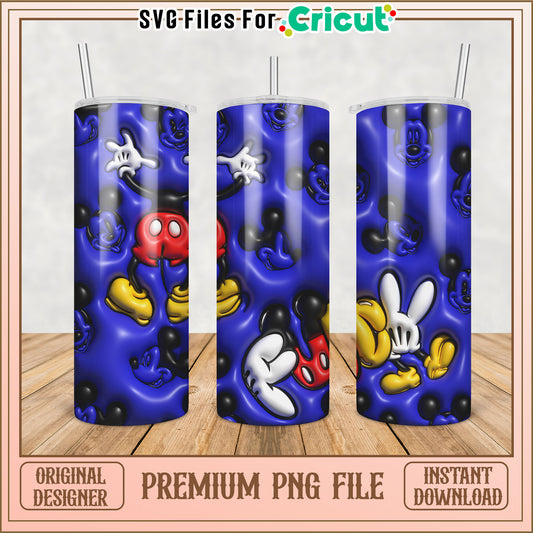Premium Disney Themed Tumbler PNG Design for Cricut Projects