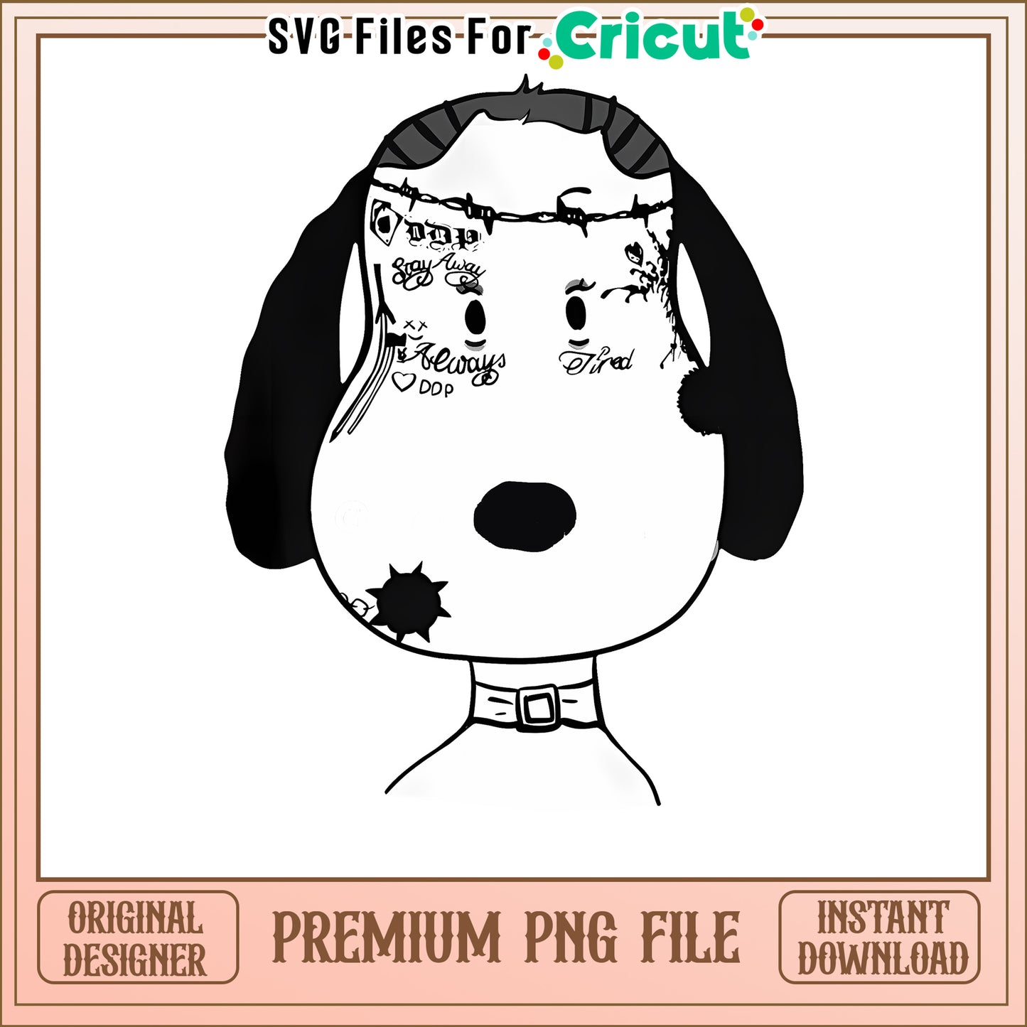 Premium Dog PNG File for Craft Projects, Instant Download Available