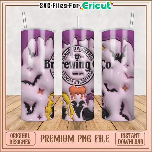 Premium Halloween Tumbler Design PNG for Cricut Projects Download