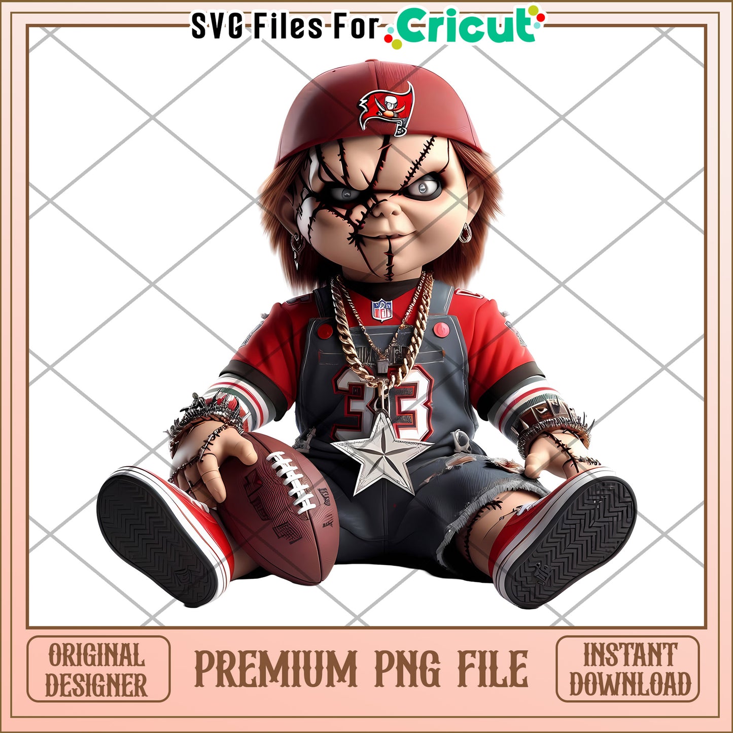 Premium PNG File for Cricut, Unique Chucky Inspired Design Download