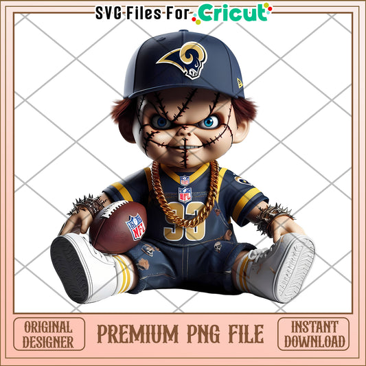 Premium PNG File of Fantasy Football Doll, Unique Instant Download