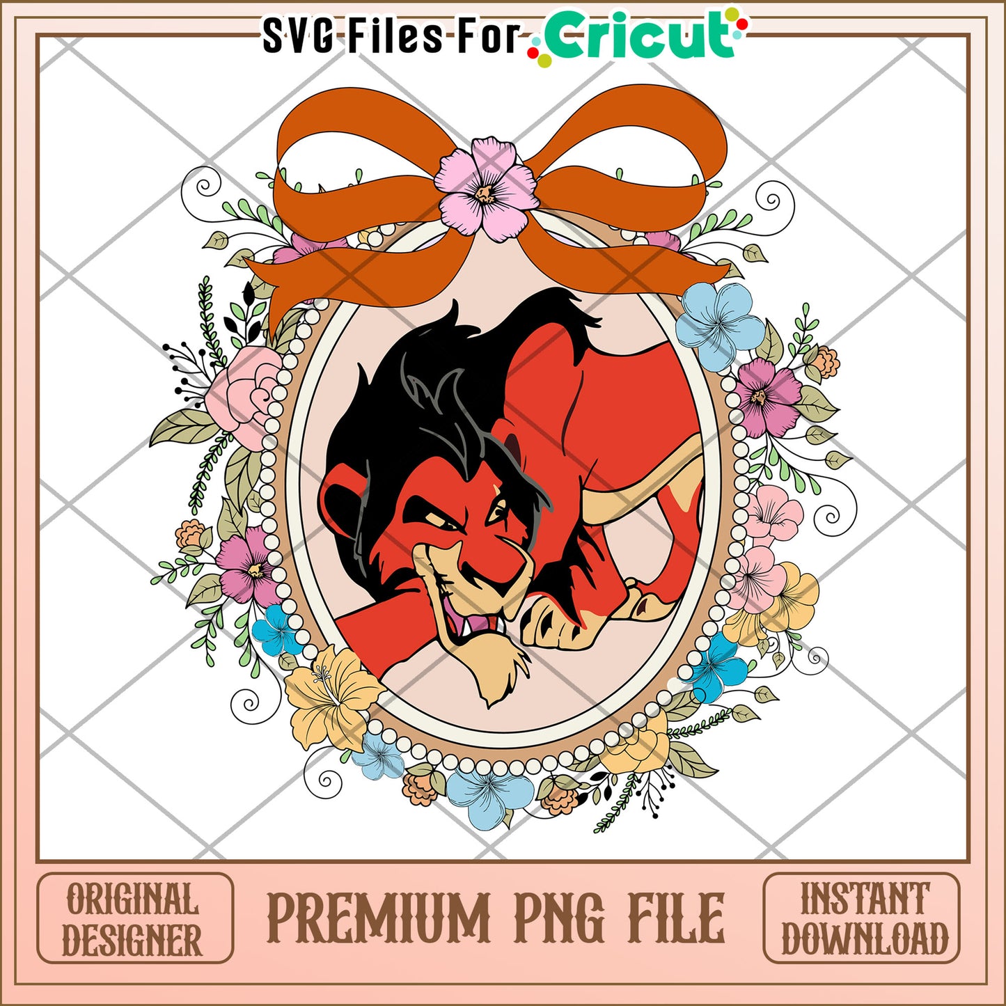 Premium PNG File of Fierce Character Design, Instant Digital Download