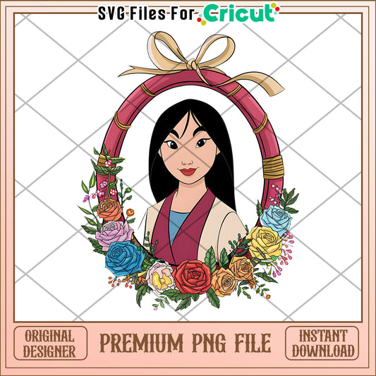 Premium PNG File of Floral Frame Design, Perfect for Crafts