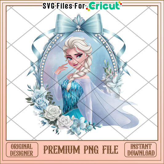 Premium PNG File of Ice Queen Character for Craft Projects, Beautiful Design for Printing and DIY Crafts