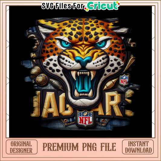 Premium PNG File of Jaguar Head Design for Crafts, Instant Download Available