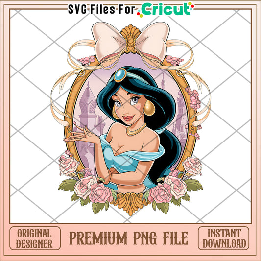 Premium PNG File of Jasmine Character Art, Instant Download Design