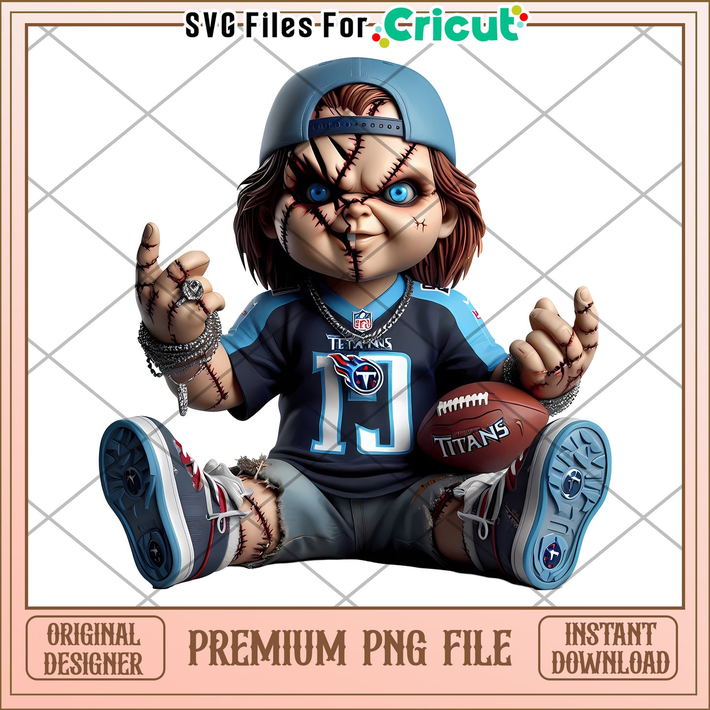 Premium PNG File of Sporty Doll Design, Instant Download Available