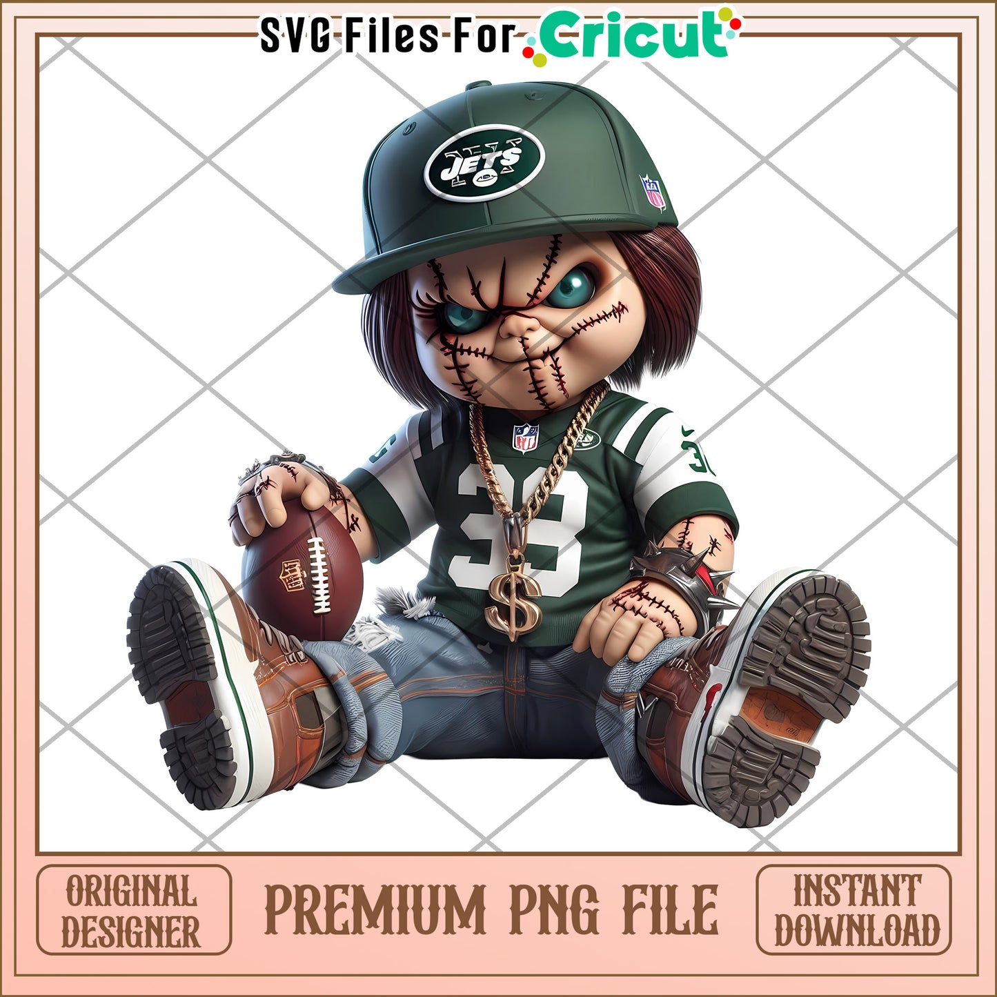 Premium PNG File of Unique Football Character, Instant Download Available